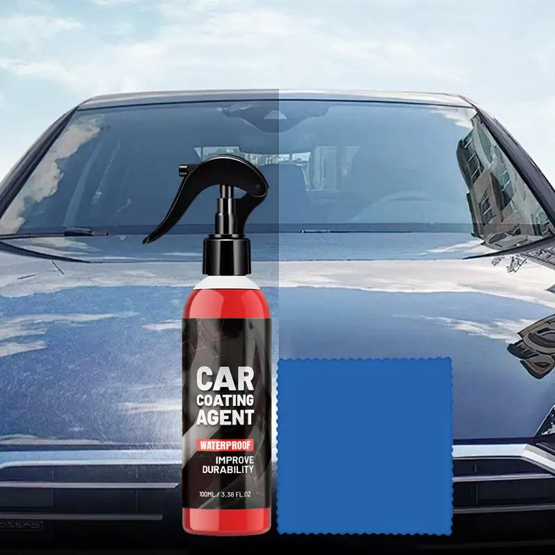 

Car Coating Agent Spray with Towel 100ml Scratch Nano Repair Spray Polish Paint Cleaner Paint Care