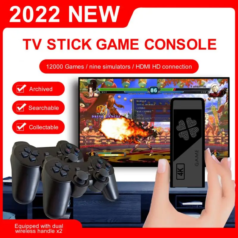 Video Game Console 2.4G Double Wireless Controller Game Stick 4K 10000 Games 64GB Retro Games For PS1/ Dropshipping
Video Game Console 2.4G Double Wireless Controller Game Stick 4K 10000 Games 64GB Retro Games For PS1/ Dropshipping