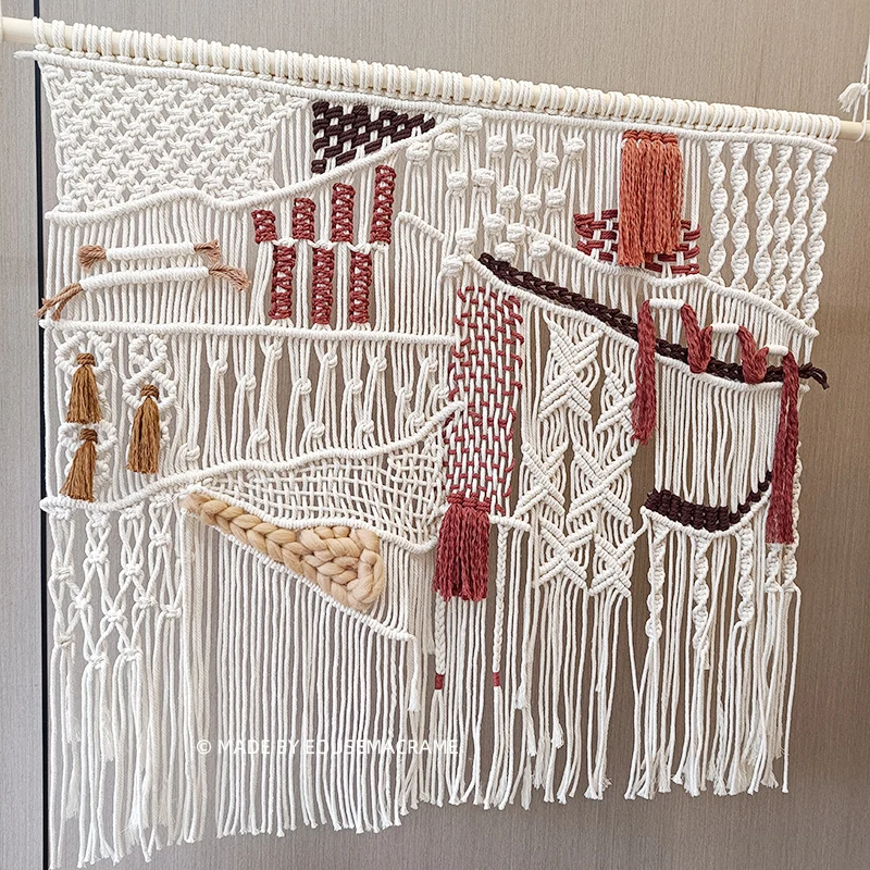 2024 Boho Cotton Macrame - Colorful Tassel Wall Hanging 5 S3e5b370a165942e4b9f1708222e9a476c