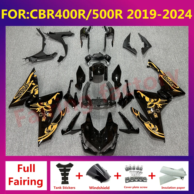 For CBR400R CBR500R CBR 500R CBR500 CBR400 2019 2020 2021 2022 2023 2024 full Fairing Kit fit body fairings zxmt black orange
For CBR400R CBR500R CBR 500R CBR500 CBR400 2019 2020 2021 2022 2023 2024 full Fairing Kit fit body fairings zxmt black orange