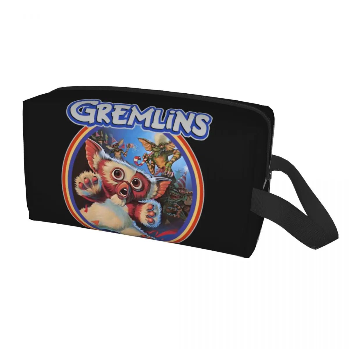 

Gremlins 84 Travel Toiletry Bag Gizmo 80s Movie Mogwai Monster Retro Sci Fi Cosmetic Makeup Organizer Beauty Storage Dopp Kit