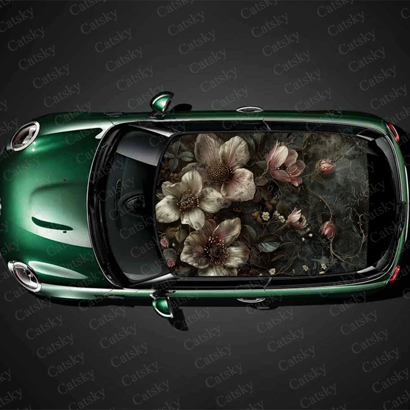 Elegant Floral Pattern Car Roof Sticker Wrap Racing SUV Accessories Packaging Painted PVC Custom Car Graphic Decal
Elegant Floral Pattern Car Roof Sticker Wrap Racing SUV Accessories Packaging Painted PVC Custom Car Graphic Decal