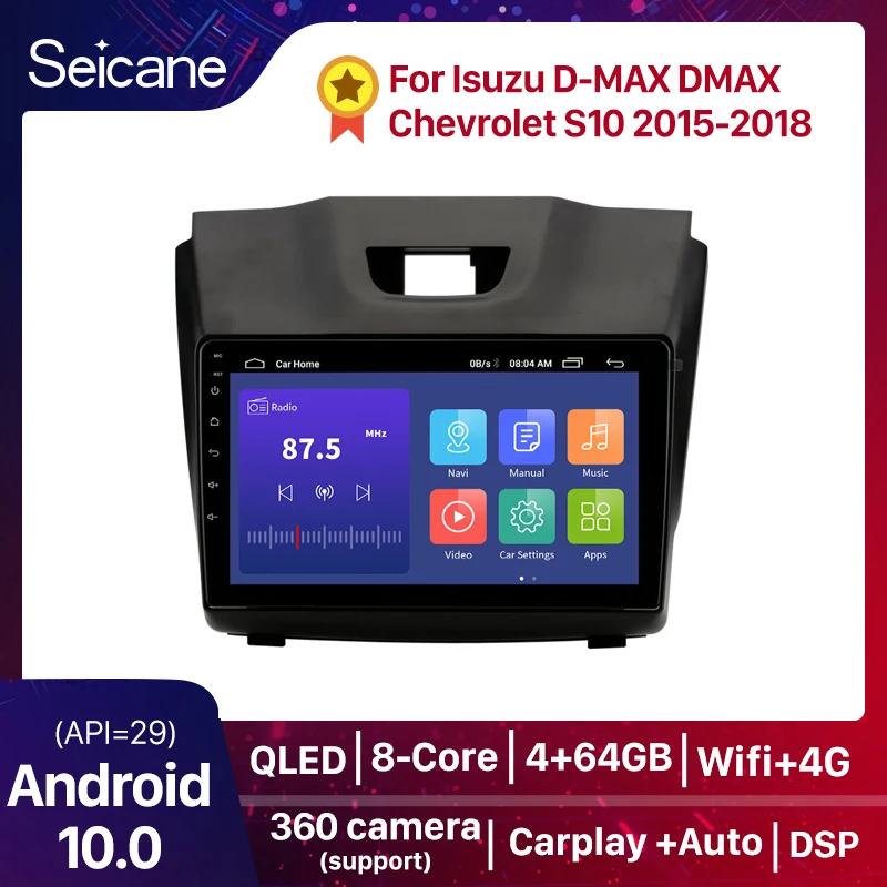 Seicane 2Din 9 Inch Android 10.0 GPS Car Radio Stereo For Isuzu D-MAX Chevrolet S10 2015 2016 2017 2018 Wifi bluetooth Head Unit
Seicane 2Din 9 Inch Android 10.0 GPS Car Radio Stereo For Isuzu D-MAX Chevrolet S10 2015 2016 2017 2018 Wifi bluetooth Head Unit
