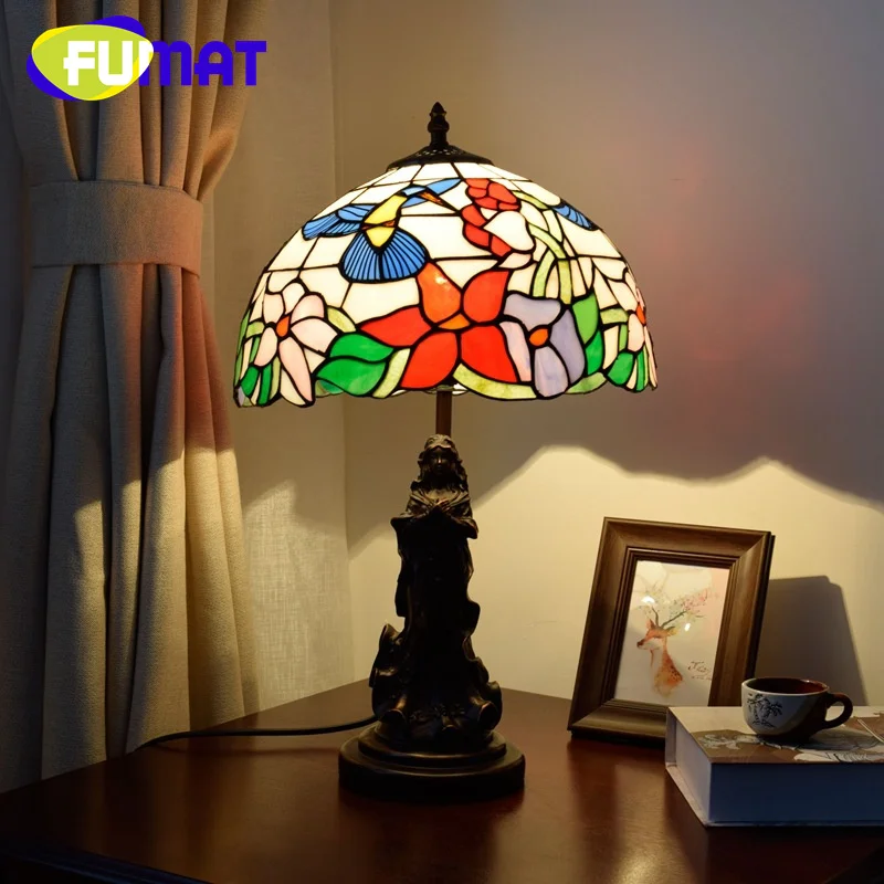 FUMAT Tiffany colored glass beauty desk lamp pastoral bird style art deco living room study bedroom bedside bar reading lamp
FUMAT Tiffany colored glass beauty desk lamp pastoral bird style art deco living room study bedroom bedside bar reading lamp