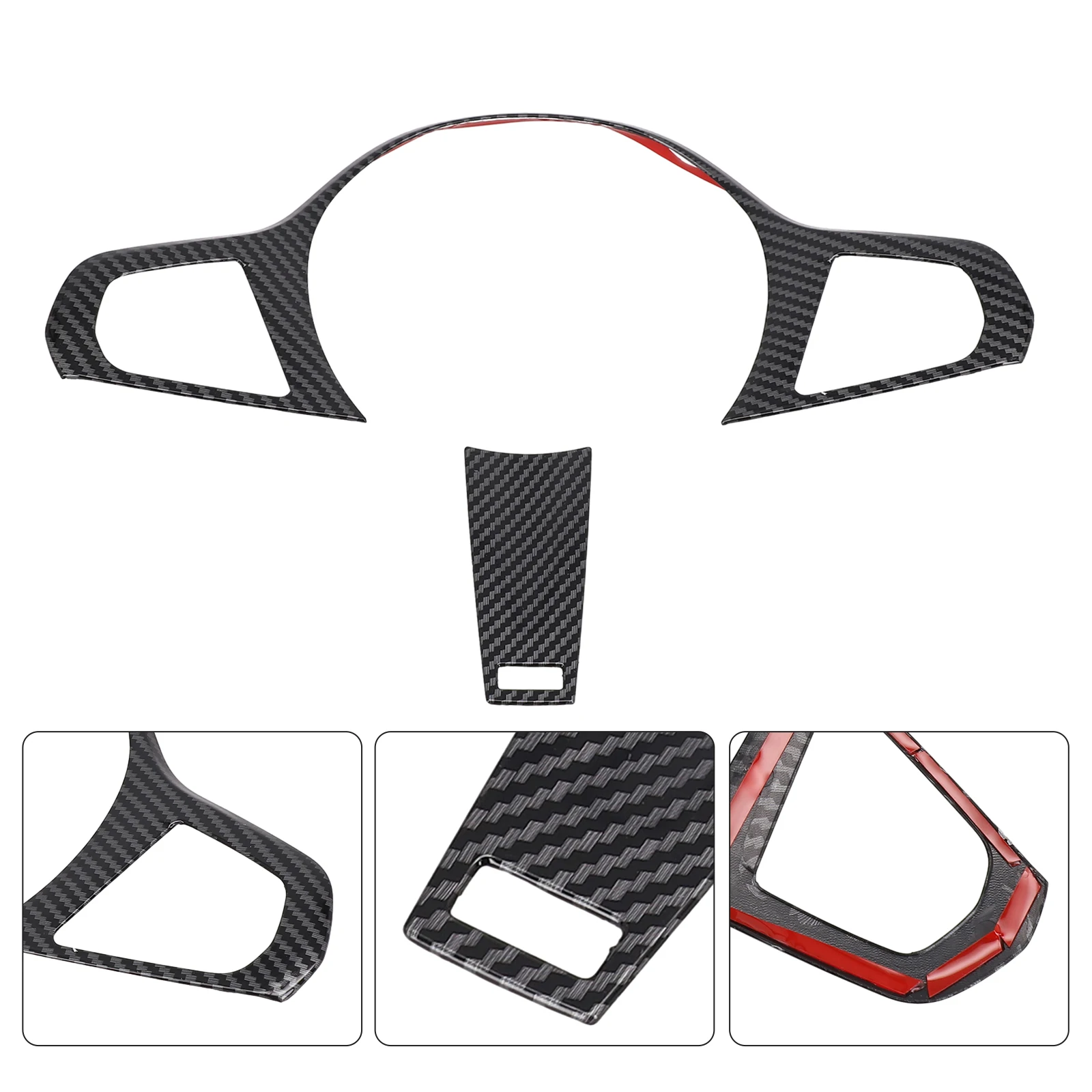 Carbon Fiber ABS Car Steering Wheel Trim For BMW 3 Series G20 2019 - 2021 Interior Accessories Steering Wheel Covers 
Carbon Fiber ABS Car Steering Wheel Trim For BMW 3 Series G20 2019 - 2021 Interior Accessories Steering Wheel Covers