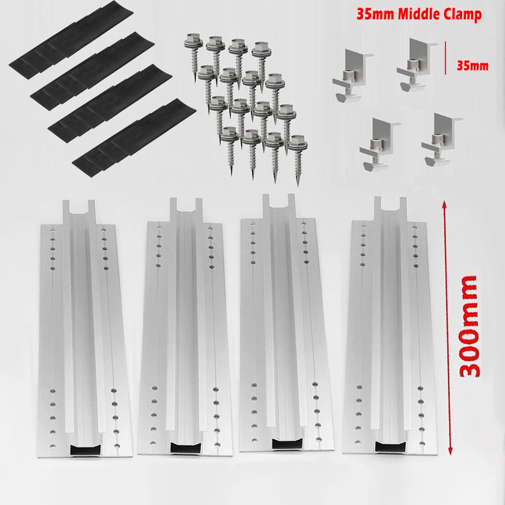 Solar Panel Module Aluminum Bracket Rail Trapezoidal Sheet 30cm Mounting Rail Cell Solar Panel Dustproof Accessories
Solar Panel Module Aluminum Bracket Rail Trapezoidal Sheet 30cm Mounting Rail Cell Solar Panel Dustproof Accessories