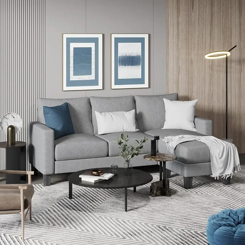 Lazy Sofa, Convertible Segmented 3 L-shaped Sofa Soft Seat,linen Fabric, Living Room, Apartment And Office Nordic Furniture
Lazy Sofa, Convertible Segmented 3 L-shaped Sofa Soft Seat,linen Fabric, Living Room, Apartment And Office Nordic Furniture