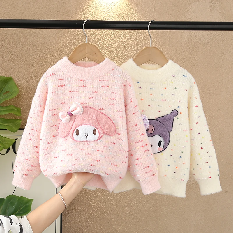 Sanrio Girly Heart Kawaii Anime Kuromi Sweater New Autumn Winter Cute My Melody Cartoon Long Sleeve Hoodie Clothing Toys for Kid
Sanrio Girly Heart Kawaii Anime Kuromi Sweater New Autumn Winter Cute My Melody Cartoon Long Sleeve Hoodie Clothing Toys for Kid