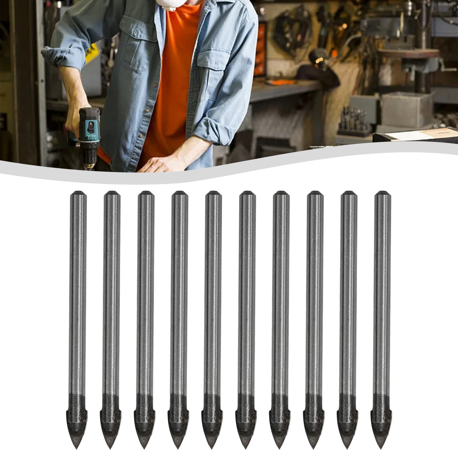 10PCS 3/4/5/6/8/10/12mm Dia Glass Drill Bit Tungsten Carbide Drilling Bit Head For Ceramic Tile Granite Wood Stone Cutter
10PCS 3/4/5/6/8/10/12mm Dia Glass Drill Bit Tungsten Carbide Drilling Bit Head For Ceramic Tile Granite Wood Stone Cutter