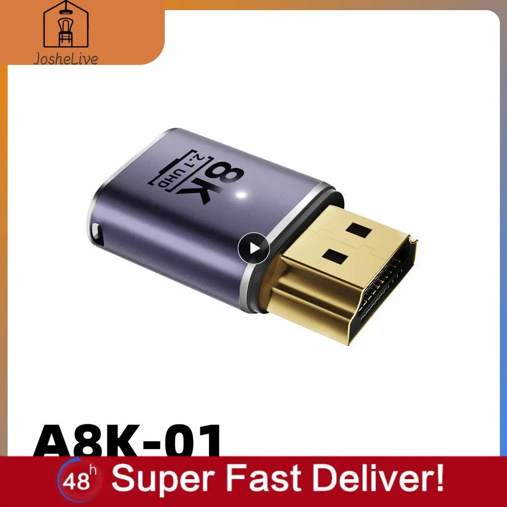 Адаптер для кабеля 2,1, совместимый с HDMI, 1 шт., угол 90 градусов, 2 шт., переходники «Папа-мама», удлинитель кабеля
Адаптер для кабеля 2,1, совместимый с HDMI, 1 шт., угол 90 градусов, 2 шт., переходники «Папа-мама», удлинитель кабеля