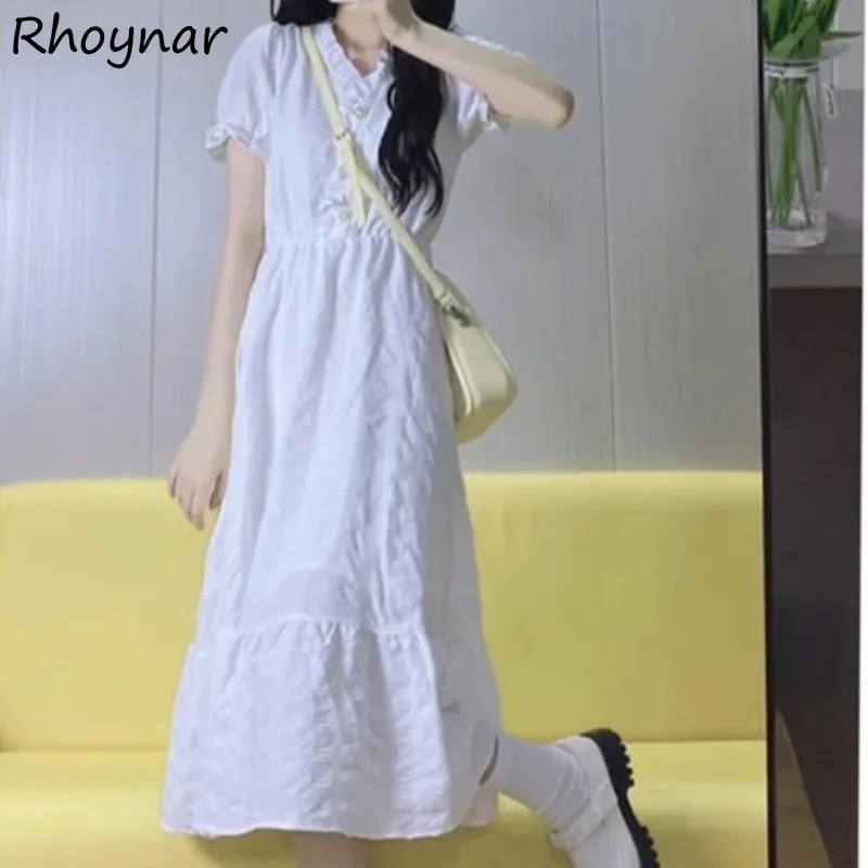 Dresses Women Summer Sweet Girls Temperament Retro Tender Fairycore French Style V-neck Daily High Street Solid Leisure Trendy
Dresses Women Summer Sweet Girls Temperament Retro Tender Fairycore French Style V-neck Daily High Street Solid Leisure Trendy
