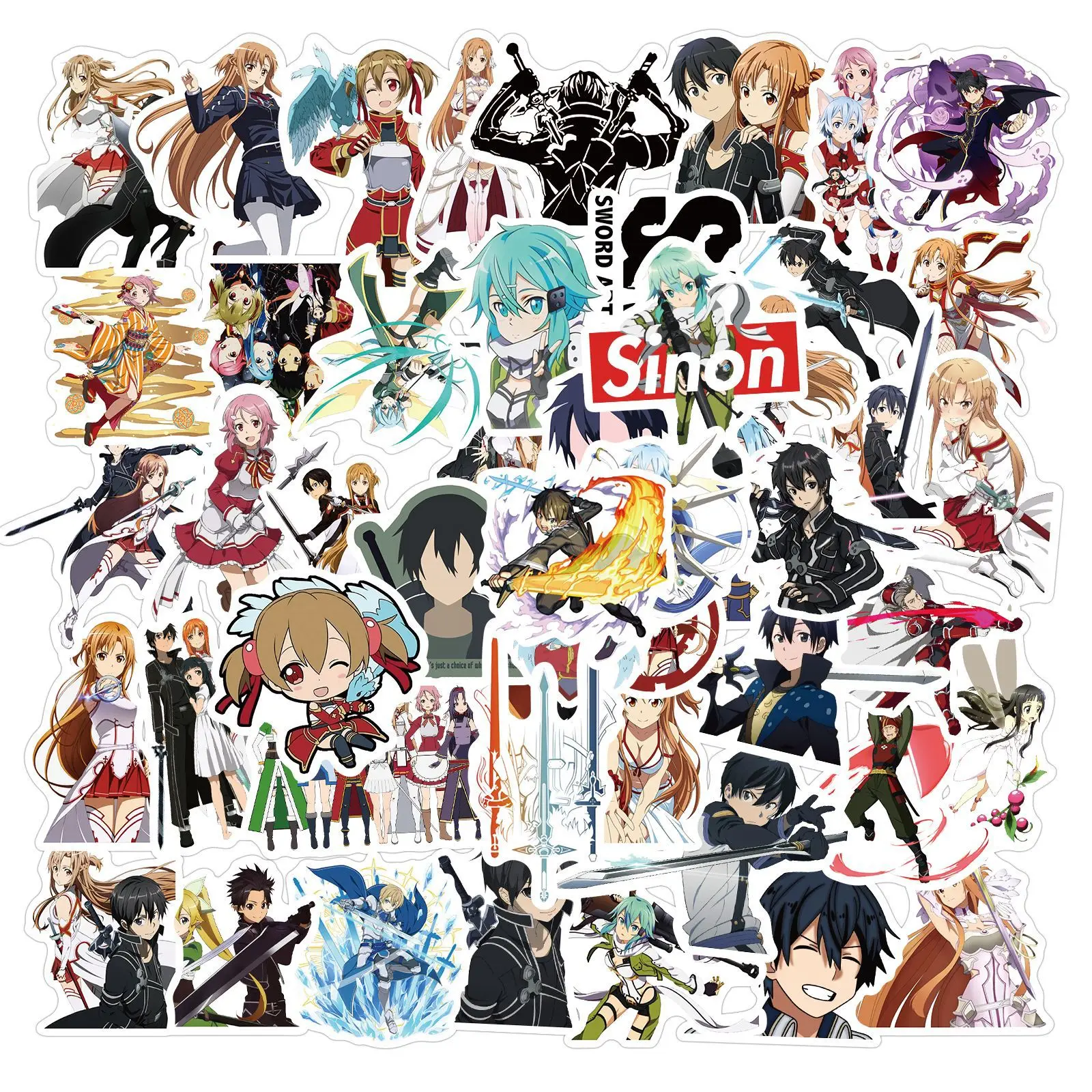 10/50Pcs/Lot Anime Stickers Sword Art Online For Furniture Wall Desk DIY Chair Toy Trunk TV Motorcycle Guitar Cartoon Sticker
10/50Pcs/Lot Anime Stickers Sword Art Online For Furniture Wall Desk DIY Chair Toy Trunk TV Motorcycle Guitar Cartoon Sticker