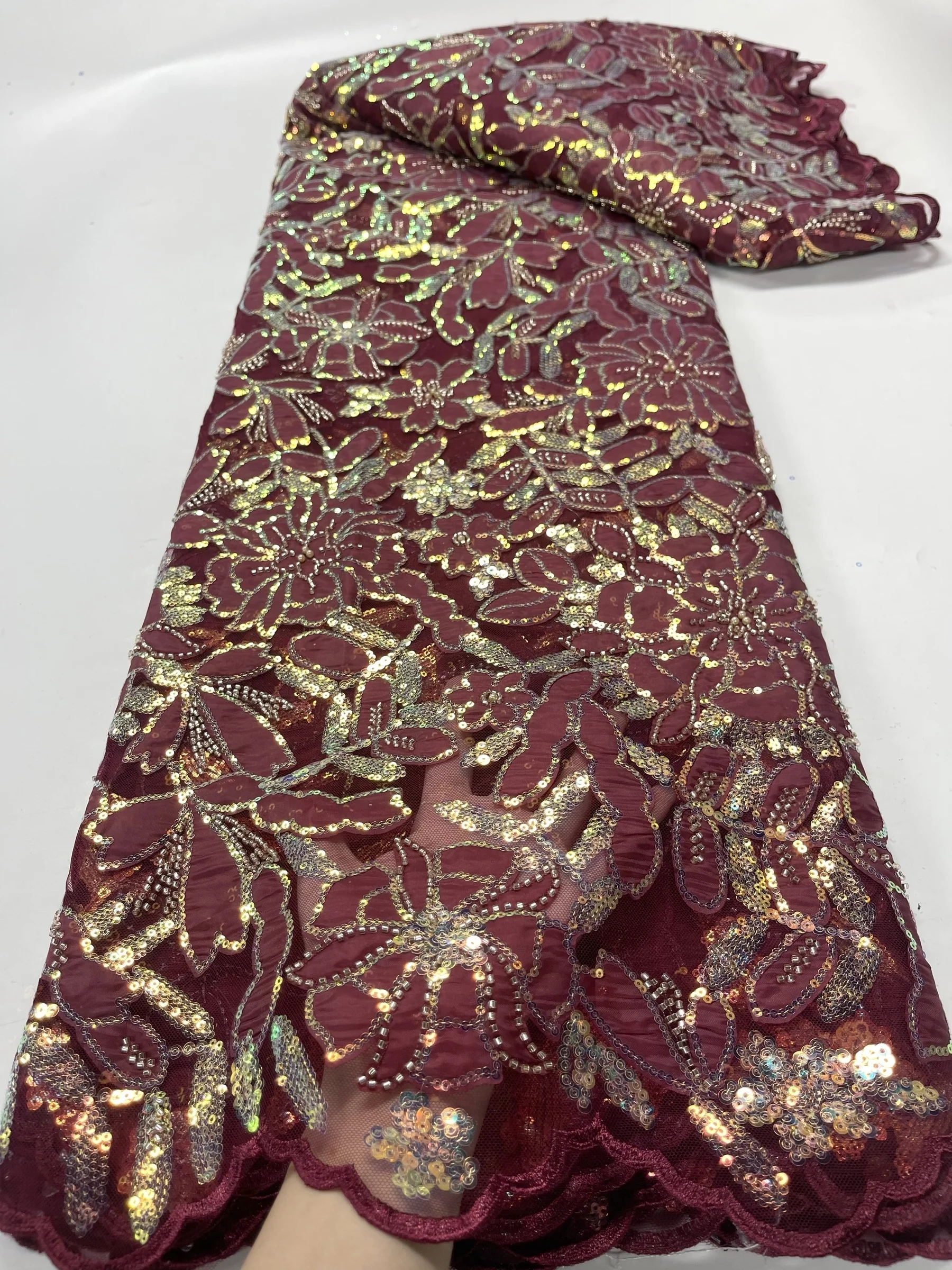 Nigerian Lace Fabric 2024 High Quality African French Lace Fabric Tissus Perlé Dubai Beaded Lace Fabric Luxury Sequin Fabric
Nigerian Lace Fabric 2024 High Quality African French Lace Fabric Tissus Perlé Dubai Beaded Lace Fabric Luxury Sequin Fabric