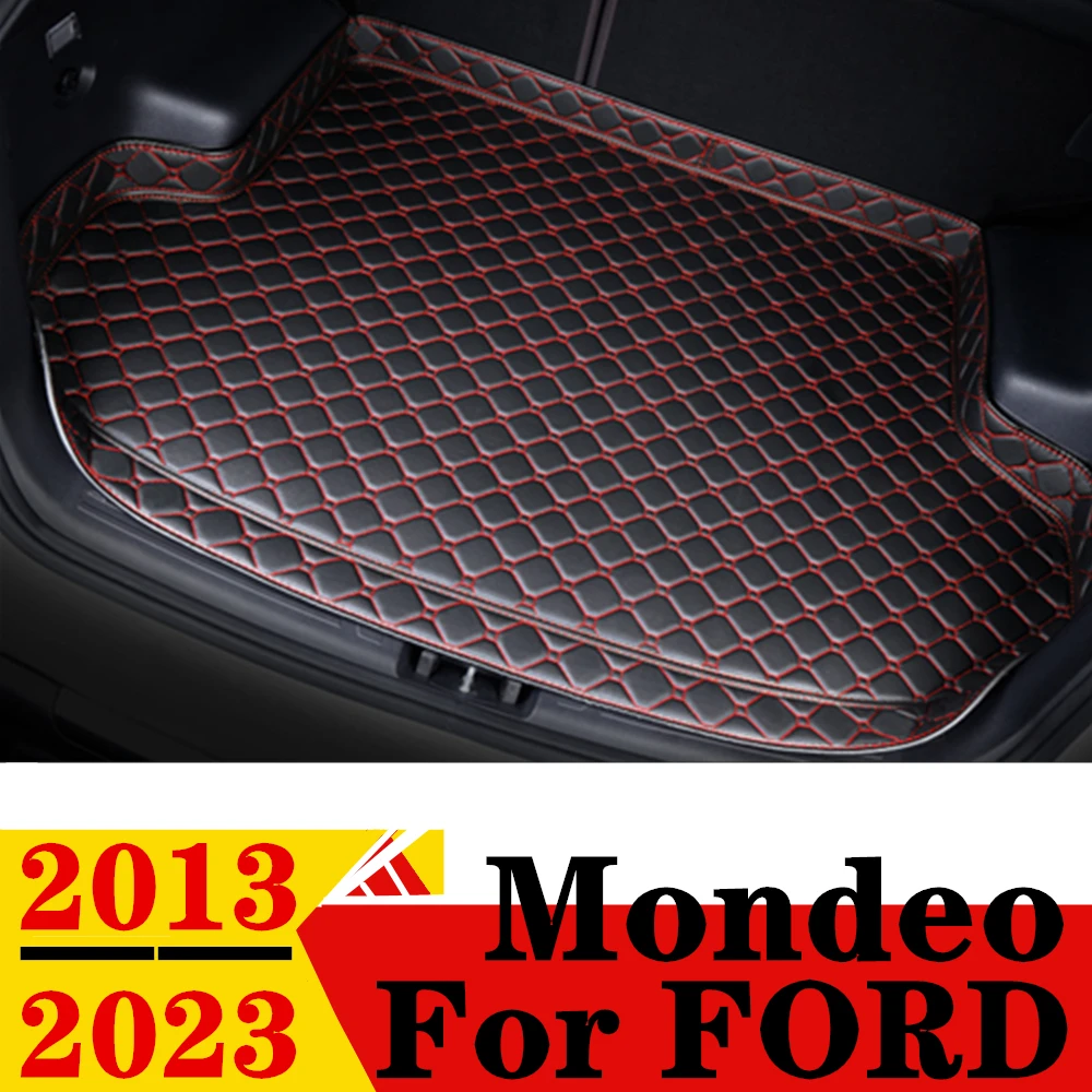 Коврик для багажника автомобиля FORD Mondeo 2013 2014-2023, Высокие боковые водонепроницаемые задние накладки для груза, коврик, автомобильные аксессуары, подкладка для багажника
Коврик для багажника автомобиля FORD Mondeo 2013 2014-2023, Высокие боковые водонепроницаемые задние накладки для груза, коврик, автомобильные аксессуары, подкладка для багажника