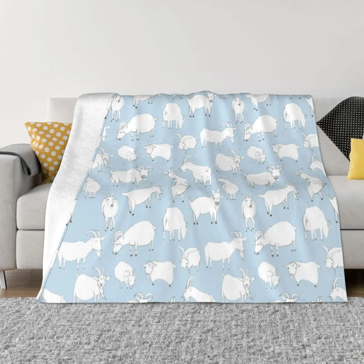 Blue Goats Playing Blanket Flannel Animal Lightweight Thin Throw Blankets for Bedding Couch Bedroom Quilt
Blue Goats Playing Blanket Flannel Animal Lightweight Thin Throw Blankets for Bedding Couch Bedroom Quilt
