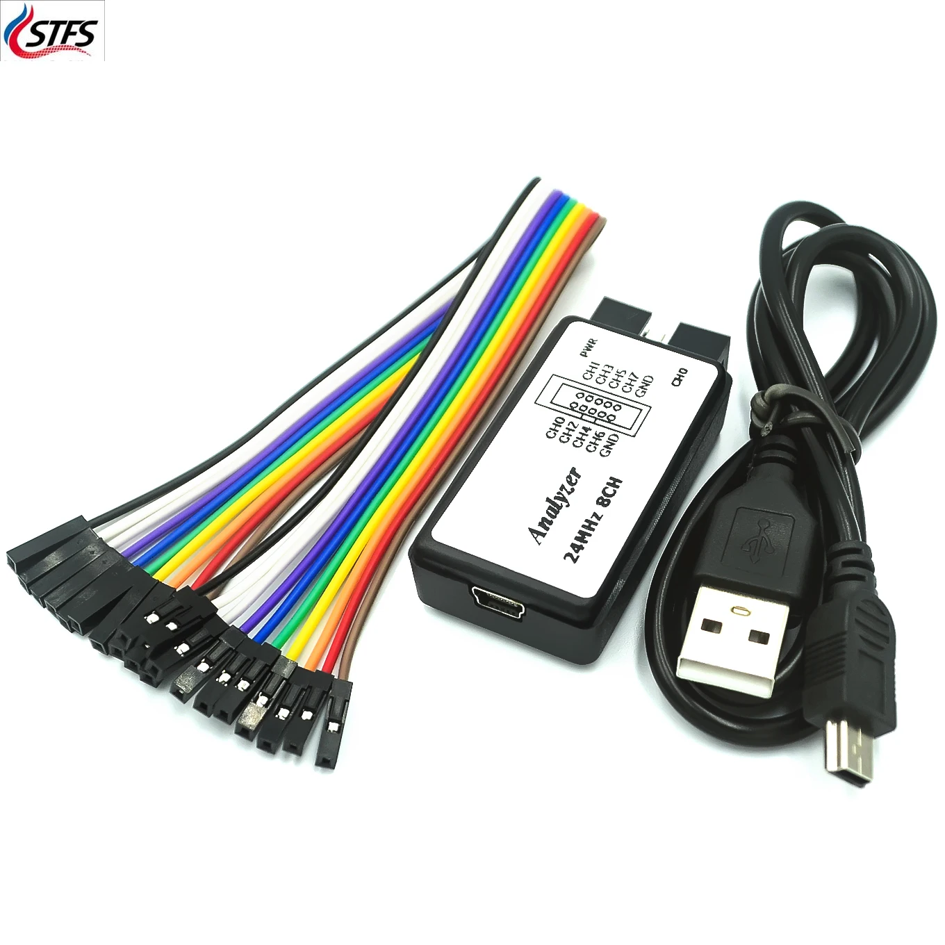 

USB logic analyzer microcontroller is suitable for ARM FPGA debugging tool 24M sampling 8 channels