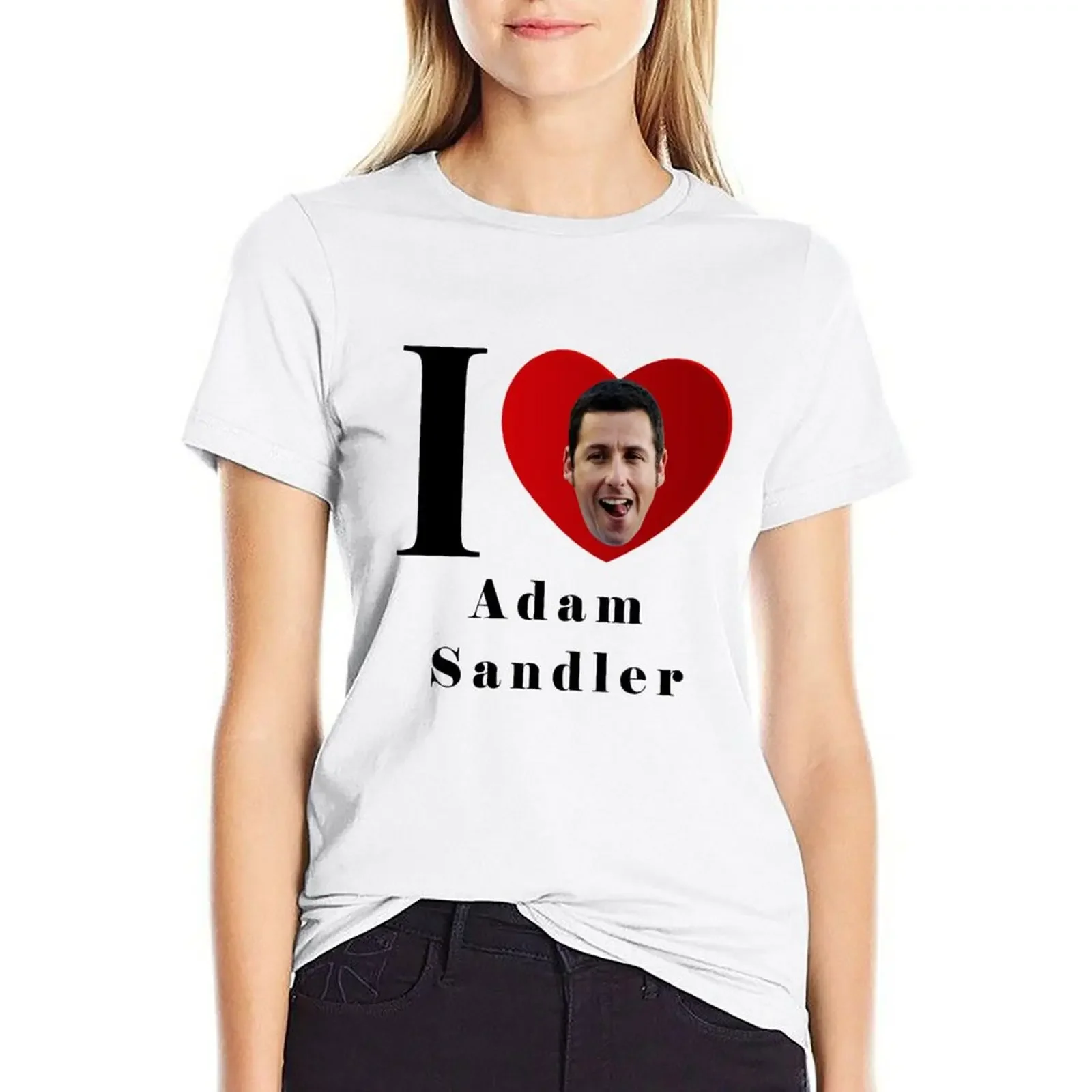 

I Heart Adam Sandler T-shirt summer top shirts graphic tees oversized t shirts for Women
