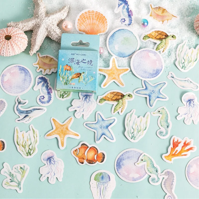 46pcs Underwater World Theme Creative Cute Marine Animals Scrapbooking Stickers Decorative Sticker Diy Craft Photo Albums Kawaii
46pcs Underwater World Theme Creative Cute Marine Animals Scrapbooking Stickers Decorative Sticker Diy Craft Photo Albums Kawaii