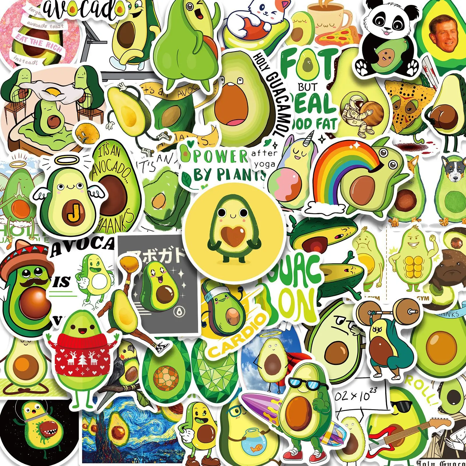 50 pcs/pack Creative Avocado PVC Decorative Stickers Waterproof Stickers Scrapbooking DIY Journaling Sticker Stationery Diary
50 pcs/pack Creative Avocado PVC Decorative Stickers Waterproof Stickers Scrapbooking DIY Journaling Sticker Stationery Diary