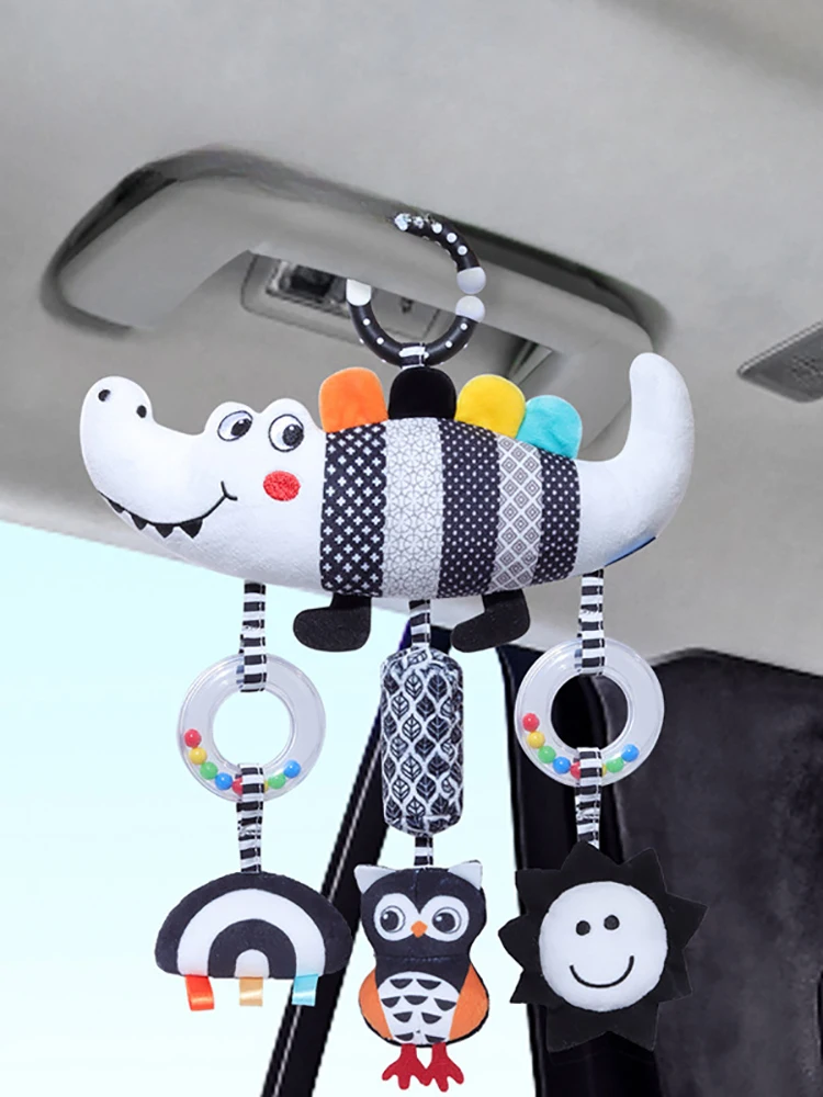 Baby Stroller Hanging Rattle Toys Soft Stuffed Black White Animals Plush Toy Crib Car Seat Wind Chimes Pendant for 0-2Y
Baby Stroller Hanging Rattle Toys Soft Stuffed Black White Animals Plush Toy Crib Car Seat Wind Chimes Pendant for 0-2Y