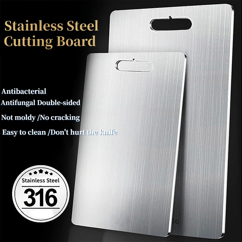 304 Stainless Steel Chopping Board Multifunctional Rectangular Cutting Board Home Kitchen for Kneading Dough 2023
304 Stainless Steel Chopping Board Multifunctional Rectangular Cutting Board Home Kitchen for Kneading Dough 2023
