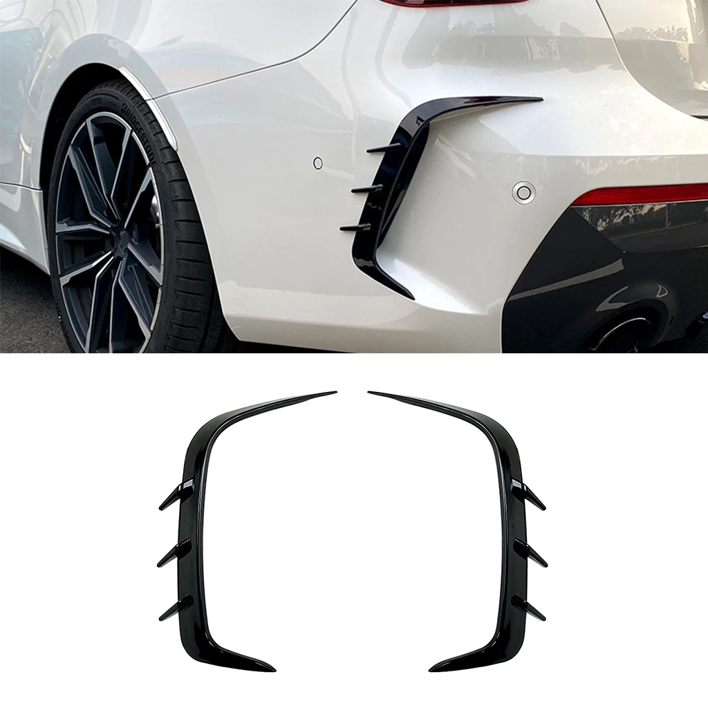 

Rear Bumper Splitter Lip Body Kit Spoiler Air Vent Cover Canard For BMW 4 Series G22 G23 425i 430i M440i M Sport 2021-2024