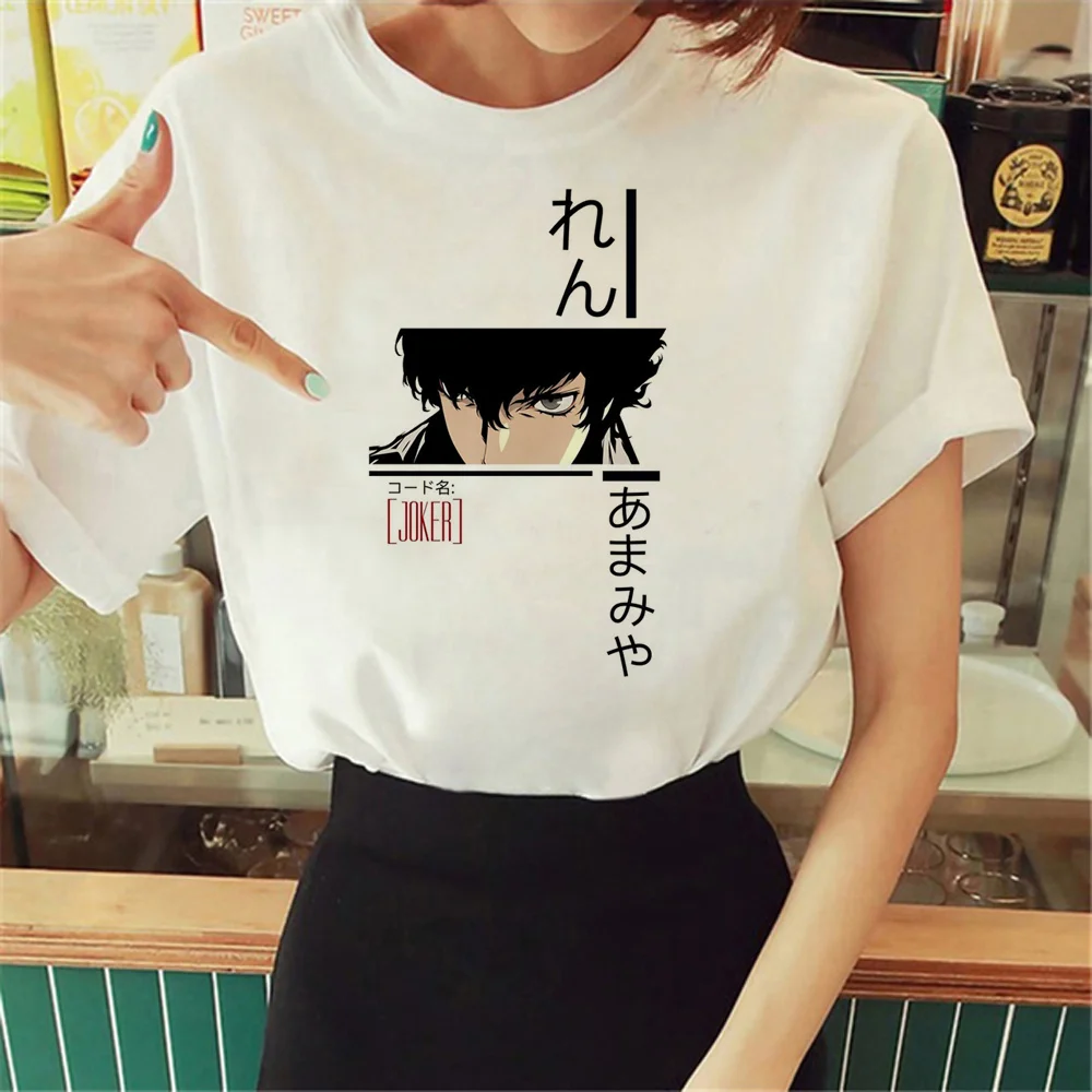 Persona 5 t-shirts women Y2K anime designer top girl streetwear designer manga clothes
Persona 5 t-shirts women Y2K anime designer top girl streetwear designer manga clothes