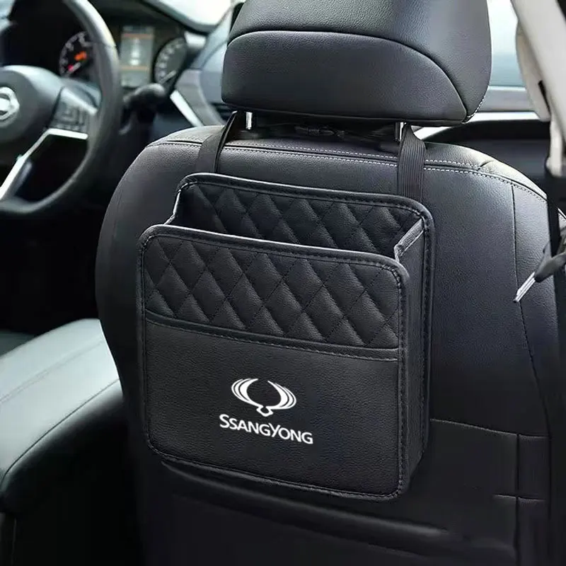 

Car Back Seat Organizer Storage Bag for Ssangyong Actyon Rexton Korando Rodius Kyron Tivoli Musso XLV Stavic Turismo Accessories