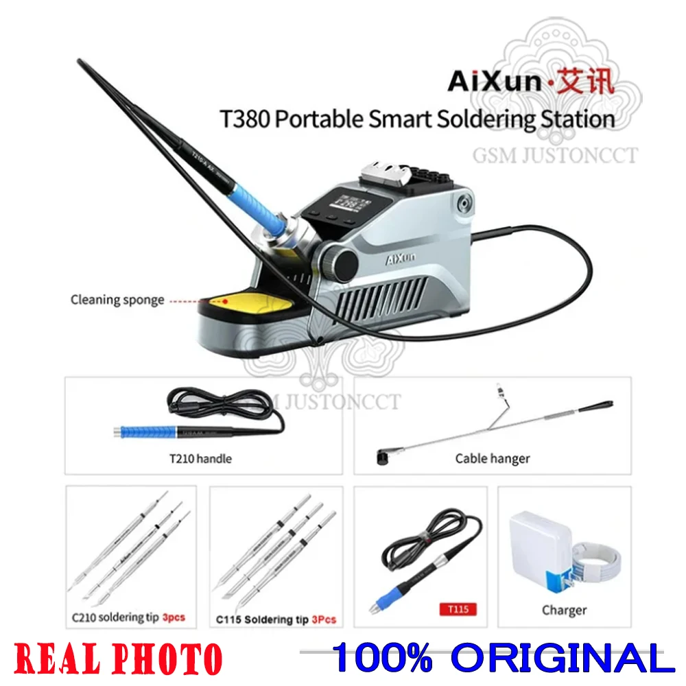 Умная паяльная станция AIXUN T380 80 Вт с поддержкой T115 T210, ручная станция для быстрой сварки и ремонта печатных плат
Умная паяльная станция AIXUN T380 80 Вт с поддержкой T115 T210, ручная станция для быстрой сварки и ремонта печатных плат