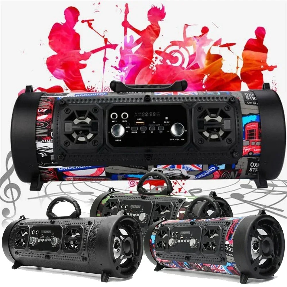 

Portable Speakers CH-M17 Wireless Bluetooth Subwoofer Multifunctional LED Light Support TF Card car audio speakers