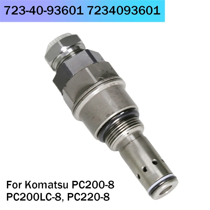 

Главный предохранительный клапан для экскаватора, переливной клапан 723-40-93601 7234093601, детали для Komatsu PC200-8, PC220-8