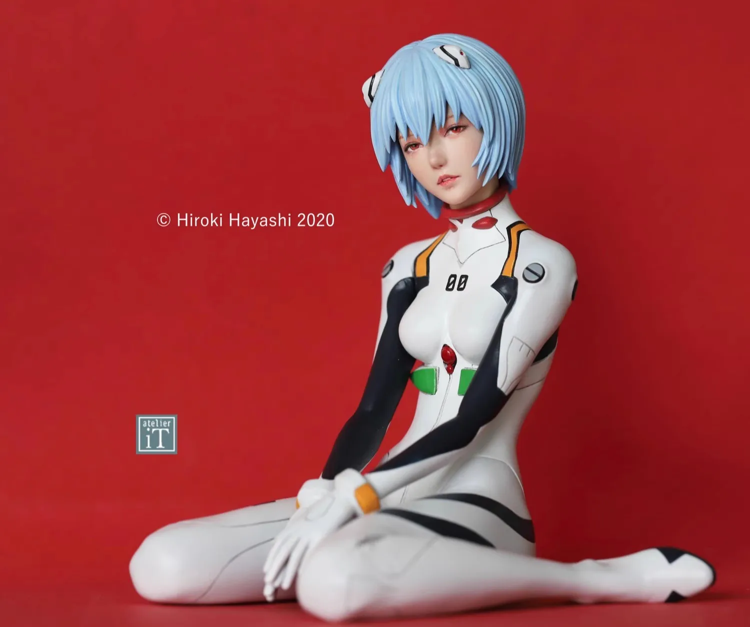 

Sitting posture Anime Uncolored Resin Figure Kit 1/8 Ayanami Rei Asuka Langley Soryu EVA Unpainted Garage Model GK toys Gift