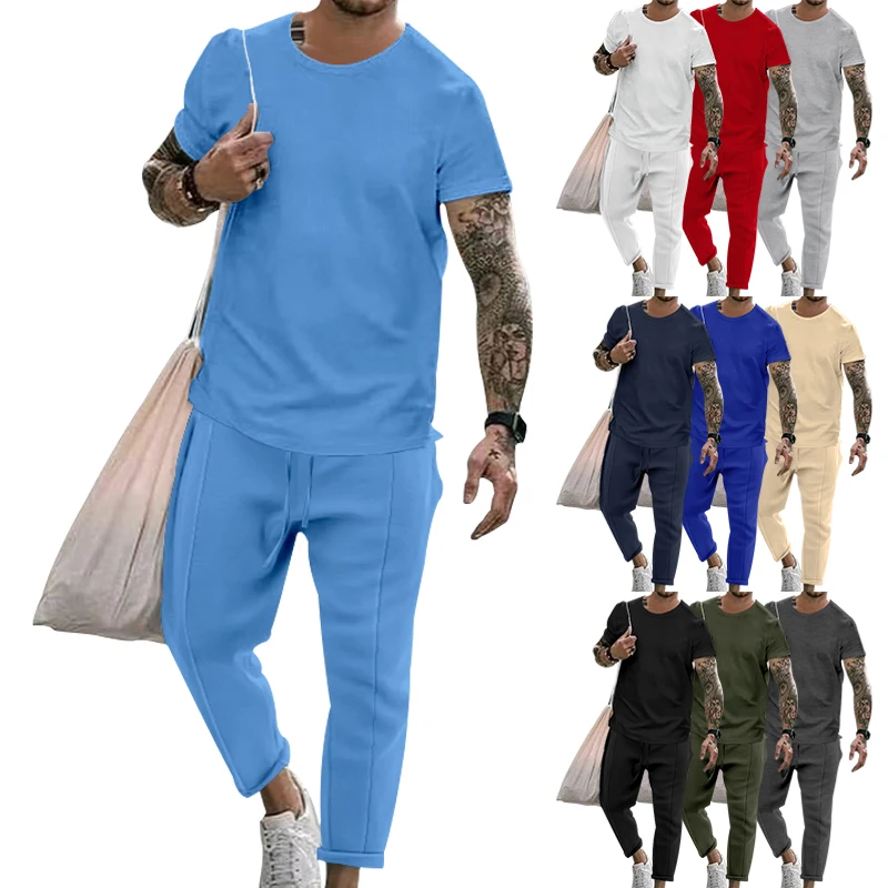 Brand Men's Spring/Summer Round Neck Casual Comfortable Top+Split Sweatpants Two Piece Set of Boutique Set
Brand Men's Spring/Summer Round Neck Casual Comfortable Top+Split Sweatpants Two Piece Set of Boutique Set