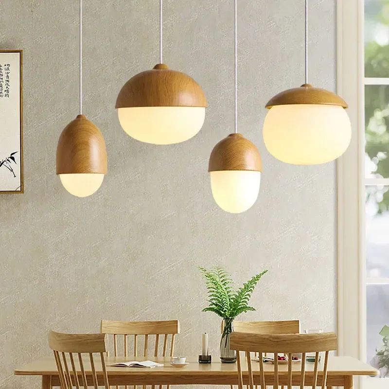Nordic Wood Grain Iron Glass Pendant Lamp Modern Nut Round E27 110-240V Hanging Light Living Room Bedroom Decor Pendant Lighting
Nordic Wood Grain Iron Glass Pendant Lamp Modern Nut Round E27 110-240V Hanging Light Living Room Bedroom Decor Pendant Lighting