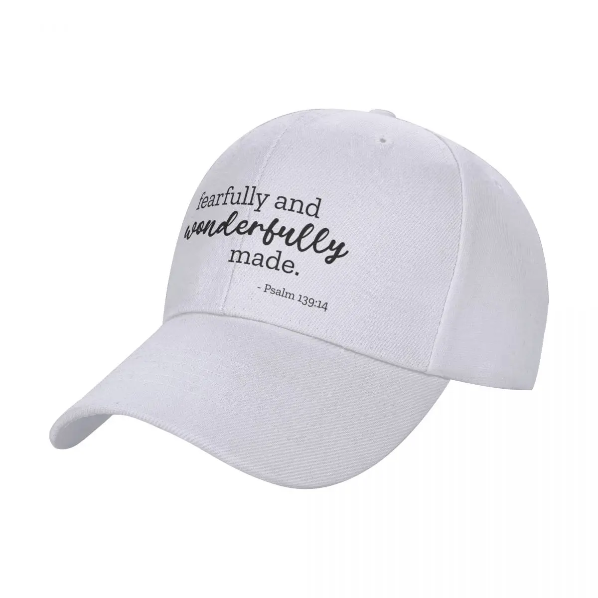 Fearfully and Wonderfully Made - Psalm 139 14 - Black Baseball Cap Luxury Hat Streetwear For Girls Men's
Fearfully and Wonderfully Made - Psalm 139 14 - Black Baseball Cap Luxury Hat Streetwear For Girls Men's