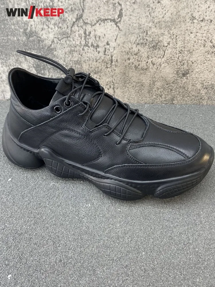 Мужские кроссовки из натуральной кожи, с флисовой подкладкой
Мужские кроссовки из натуральной кожи, с флисовой подкладкой