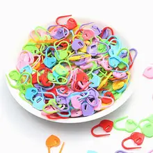 20/50pcs Plastic Resin Small Clip Locking Stitch Markers Crochet Latch Knitting Tools Needle Clip Hook Sewing Tool Mixed Color