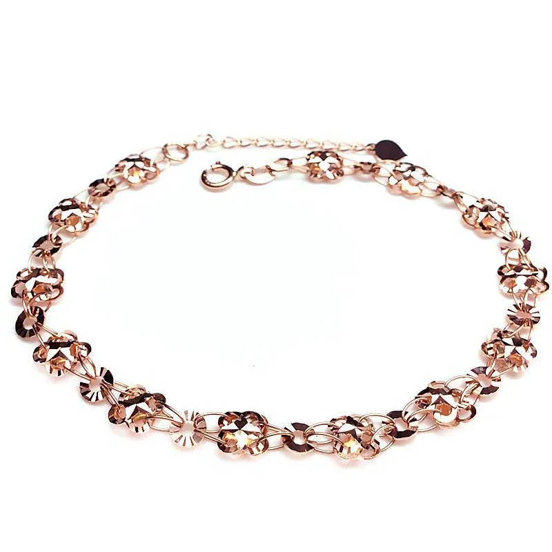 New Design 585 Purple Gold Plated 14K Rose Gold Double Flower Bracelet for Womennoble Wedding Gift Party Fashion Jewelry
New Design 585 Purple Gold Plated 14K Rose Gold Double Flower Bracelet for Womennoble Wedding Gift Party Fashion Jewelry
