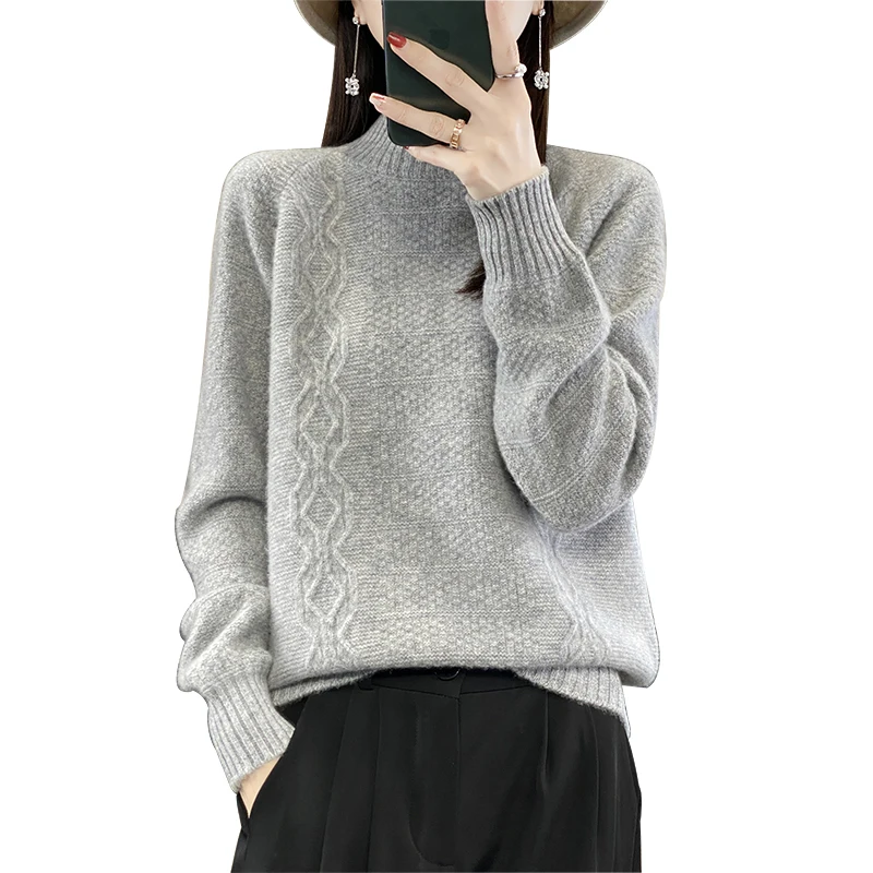 Fashion Street Knitted Long Sleeve Top 2023 Autumn Winter New Product Women's Sweater Casual Solid Color Pit Stripe Pullover
Fashion Street Knitted Long Sleeve Top 2023 Autumn Winter New Product Women's Sweater Casual Solid Color Pit Stripe Pullover
