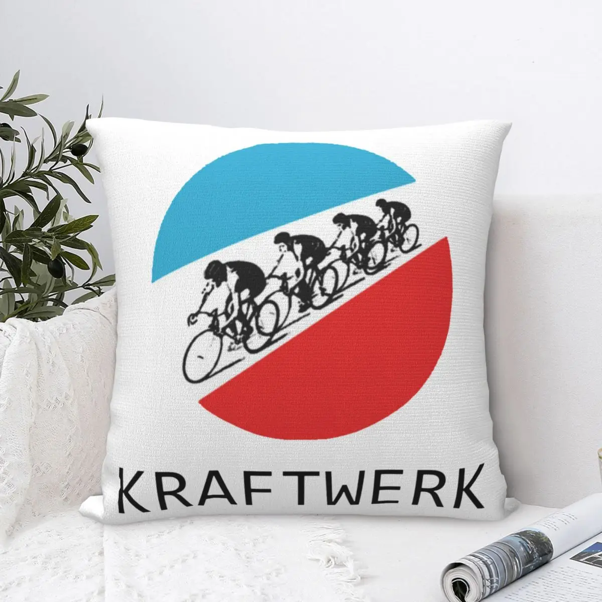 

Kraftwerk Tour De France Pillowcase Polyester Cushion Cover Decorative Bike Cycling Ride Pillow Case Cover Home Zipper 40*40cm