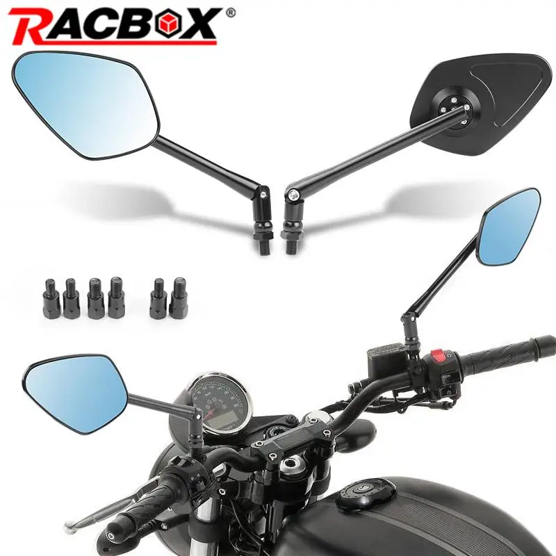 Мотоциклетные зеркала заднего вида с ЧПУ из алюминиевого сплава, синее зеркало для измельчителя, круизера, поплавка, аксессуары для Yamaha Honda Suzuki Kawasaki
Мотоциклетные зеркала заднего вида с ЧПУ из алюминиевого сплава, синее зеркало для измельчителя, круизера, поплавка, аксессуары для Yamaha Honda Suzuki Kawasaki