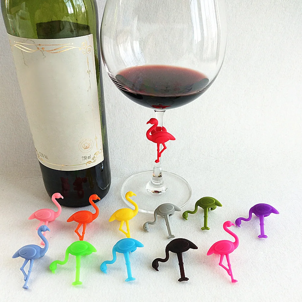 6Pc/Set Silicone Red Wine Glass Marker Flamingo Shape Drinking Cup Identifier Sign Mark Creative Animal Party Bar Parts Supplies
6Pc/Set Silicone Red Wine Glass Marker Flamingo Shape Drinking Cup Identifier Sign Mark Creative Animal Party Bar Parts Supplies