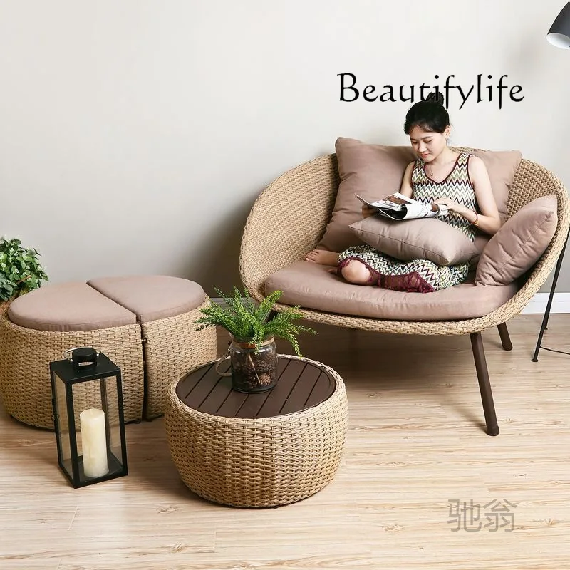 Nordic Balcony Table and Chair Leisure Area Layout Table and Chair Combination Outdoor Courtyard Garden Outdoor Rattan Chair
Nordic Balcony Table and Chair Leisure Area Layout Table and Chair Combination Outdoor Courtyard Garden Outdoor Rattan Chair
