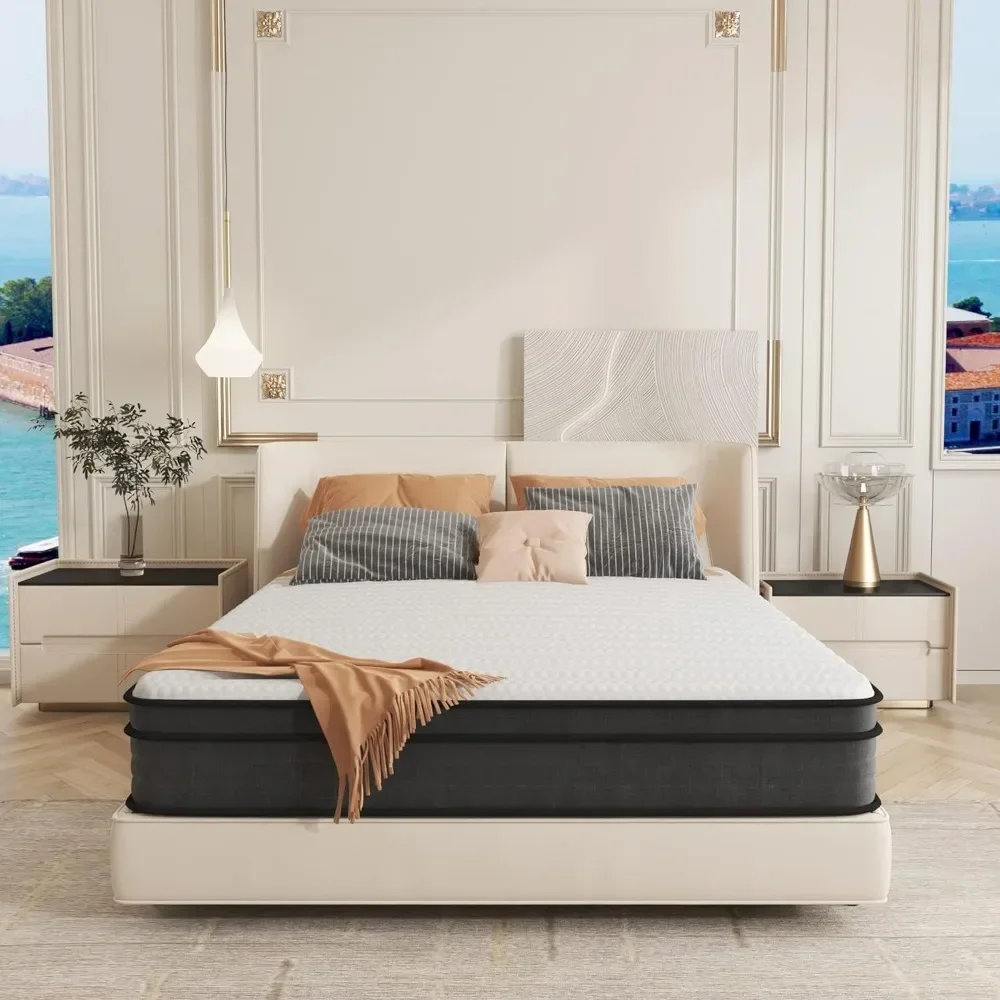 Mattress, Memory Foam Mattress Full Size, 12 Inch Hybrid Mattress in a Box with Pocket Spring for Motion Isolation, Quiet Sleep
Mattress, Memory Foam Mattress Full Size, 12 Inch Hybrid Mattress in a Box with Pocket Spring for Motion Isolation, Quiet Sleep