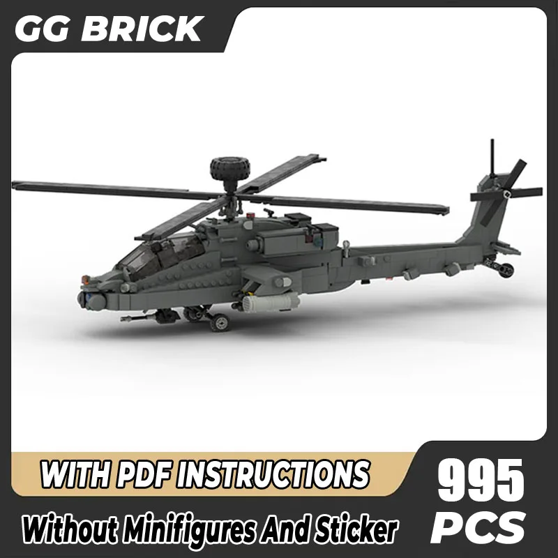 Military Series Moc Building Blocks Boeing AH-64 APACHE Helicopter Model Technology Bricks DIY Airplane Toys For
Military Series Moc Building Blocks Boeing AH-64 APACHE Helicopter Model Technology Bricks DIY Airplane Toys For