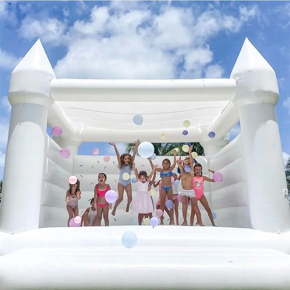 White Wedding Bouncer Jumping Inflatable Bouncy Castle Indoor Outdoor Kids Commercial Bounce House For Party 15x15ft
White Wedding Bouncer Jumping Inflatable Bouncy Castle Indoor Outdoor Kids Commercial Bounce House For Party 15x15ft