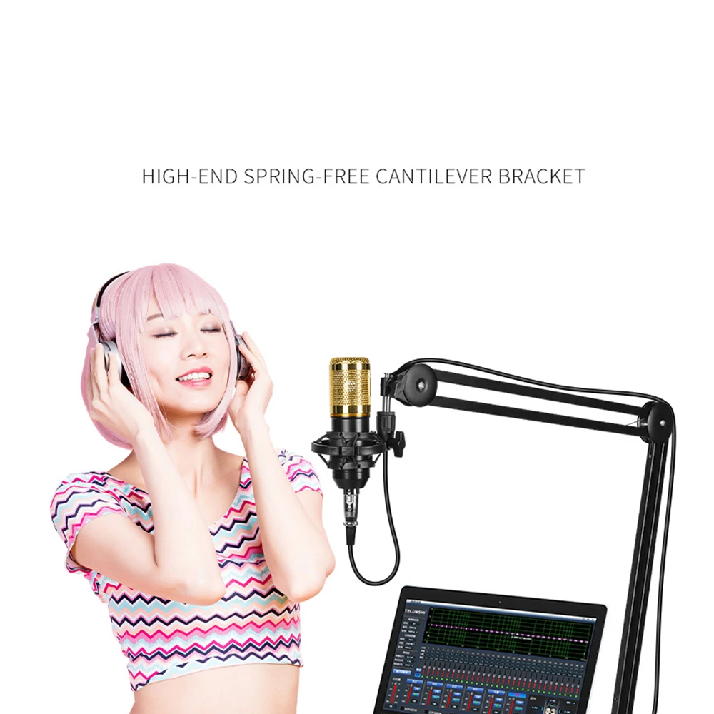 Microphone Boom Arm Stand Heavy Duty Cantilever Bracket Tripod Adjustable Suspension Scissor Spring Built-in Mic Stand
Microphone Boom Arm Stand Heavy Duty Cantilever Bracket Tripod Adjustable Suspension Scissor Spring Built-in Mic Stand