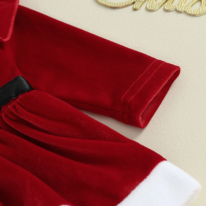 Baby Girls Velvet Romper Christmas Dress Ruffle Long Sleeve Tutu Skirt Bodysuit Infant Headband Set 3 6 12 18 Months
Baby Girls Velvet Romper Christmas Dress Ruffle Long Sleeve Tutu Skirt Bodysuit Infant Headband Set 3 6 12 18 Months