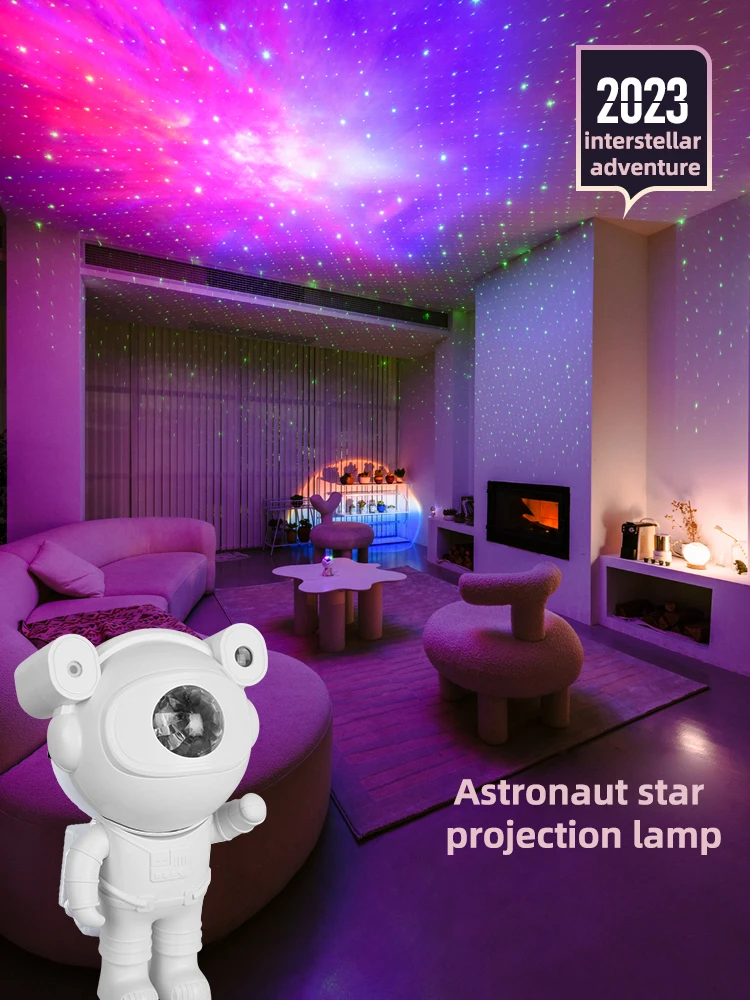 

LED Galaxy Starry Sky Projector Starlight Astronaut Projection Lamp Night Light Atmosphere Lighting Christmas Present for Child