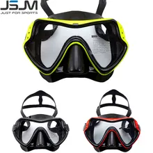 JSJM Professional Snorkeling Scuba Diving Mask Diving Goggles Silicone Panoramic Dive Mask For Adult Swimming Goggles Snorkeling